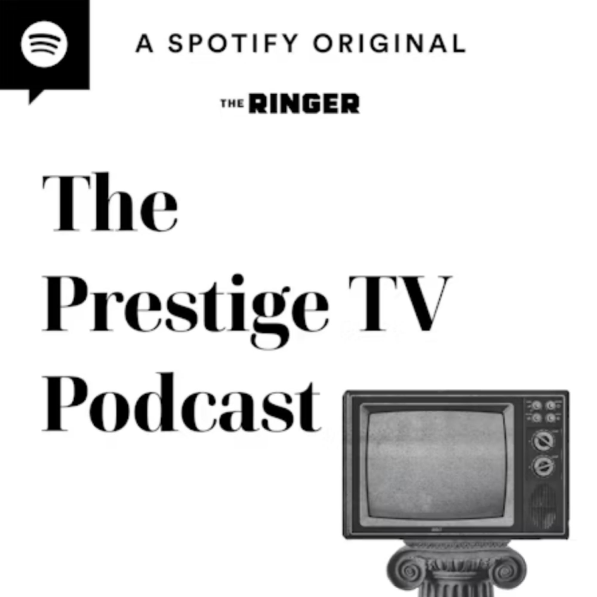 Логотип подкаста Prestige TV