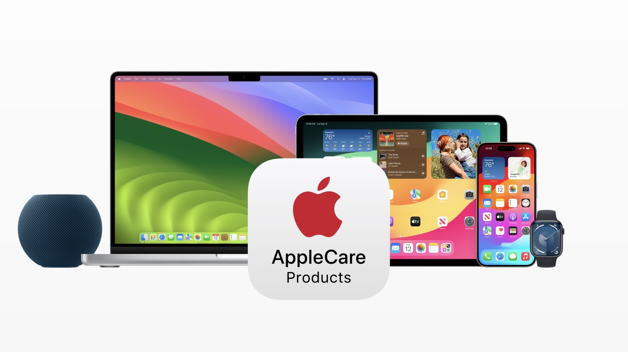 Рекламная страница AppleCare