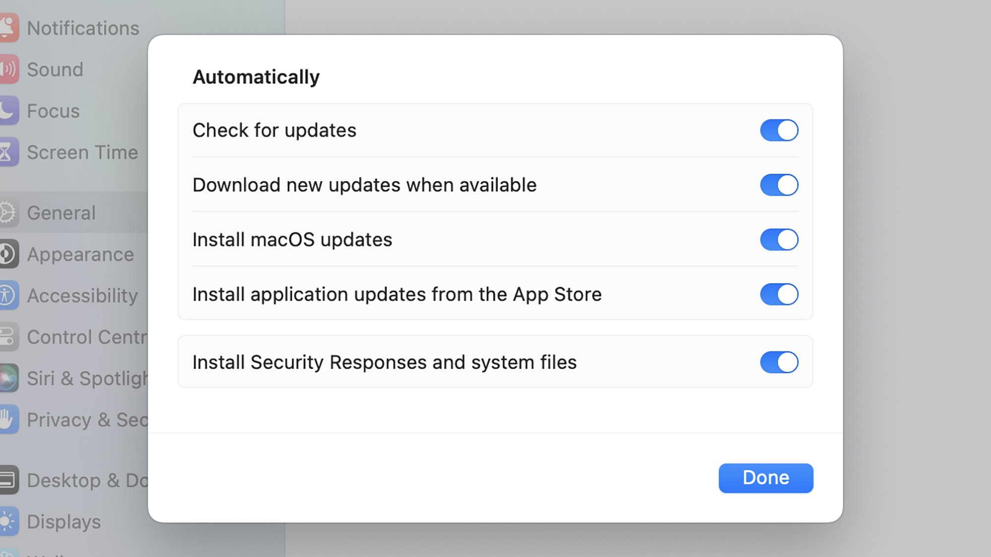 программное обеспечение macOS update