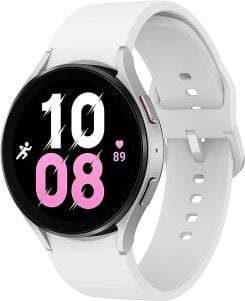 Samsung Galaxy Watch в бело-розовом цвете