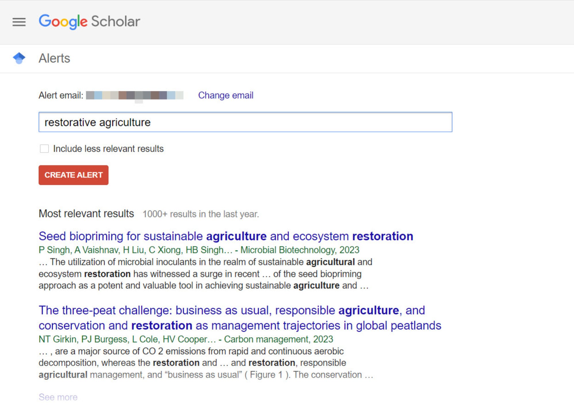 Оповещения по электронной почте последние статьи в Google Scholar