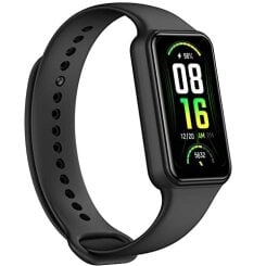 Фитнес-трекер Amazfit Band 7, умные часы с постоянно включенным дисплеем, срок службы батареи до 18 дней, круглосуточный мониторинг сердечного ритма и SpO₂, 5 банкоматов Водостойкость, 120 спортивных режимов, встроенная Alexa, черный