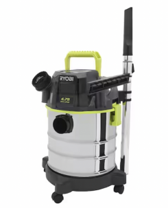 Ryobi 4,75 галлона аккумуляторный пылесос для сухой и влажной уборки, 18 В