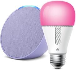 Комплект Echo Pop с TP-Link Kasa Smart Color Bulb