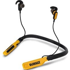 Беспроводные Bluetooth-наушники Dewalt с шейным ремешком