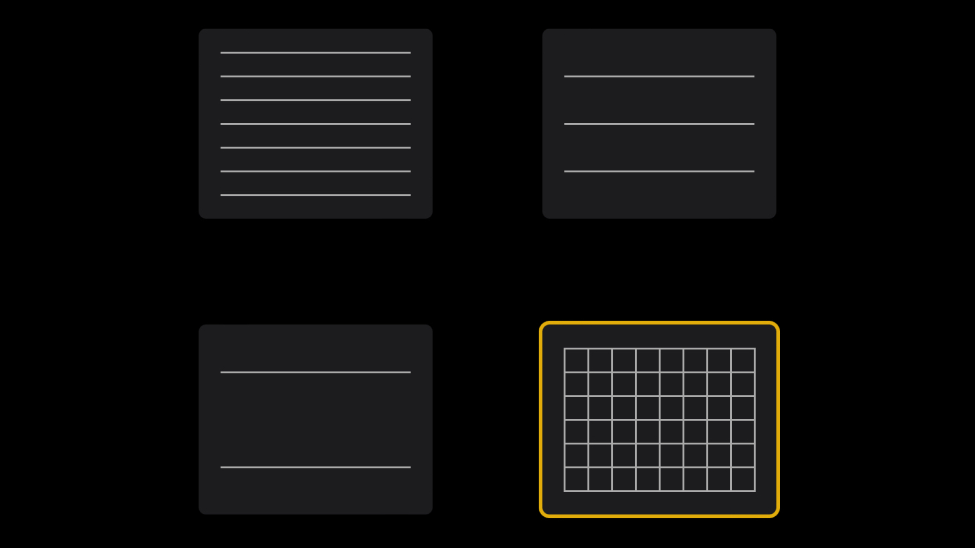 Скриншот настроек Apple Notes, показывающих возможность использования сеток для рукописного ввода». /> <span class=