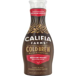 Califia Farms Pure Black Кофе средней обжарки для холодного заваривания, 48 жидких унций