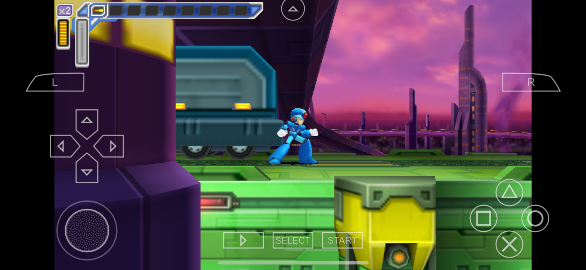 Mega Man Maverick Hunter X работает в PPSSPP