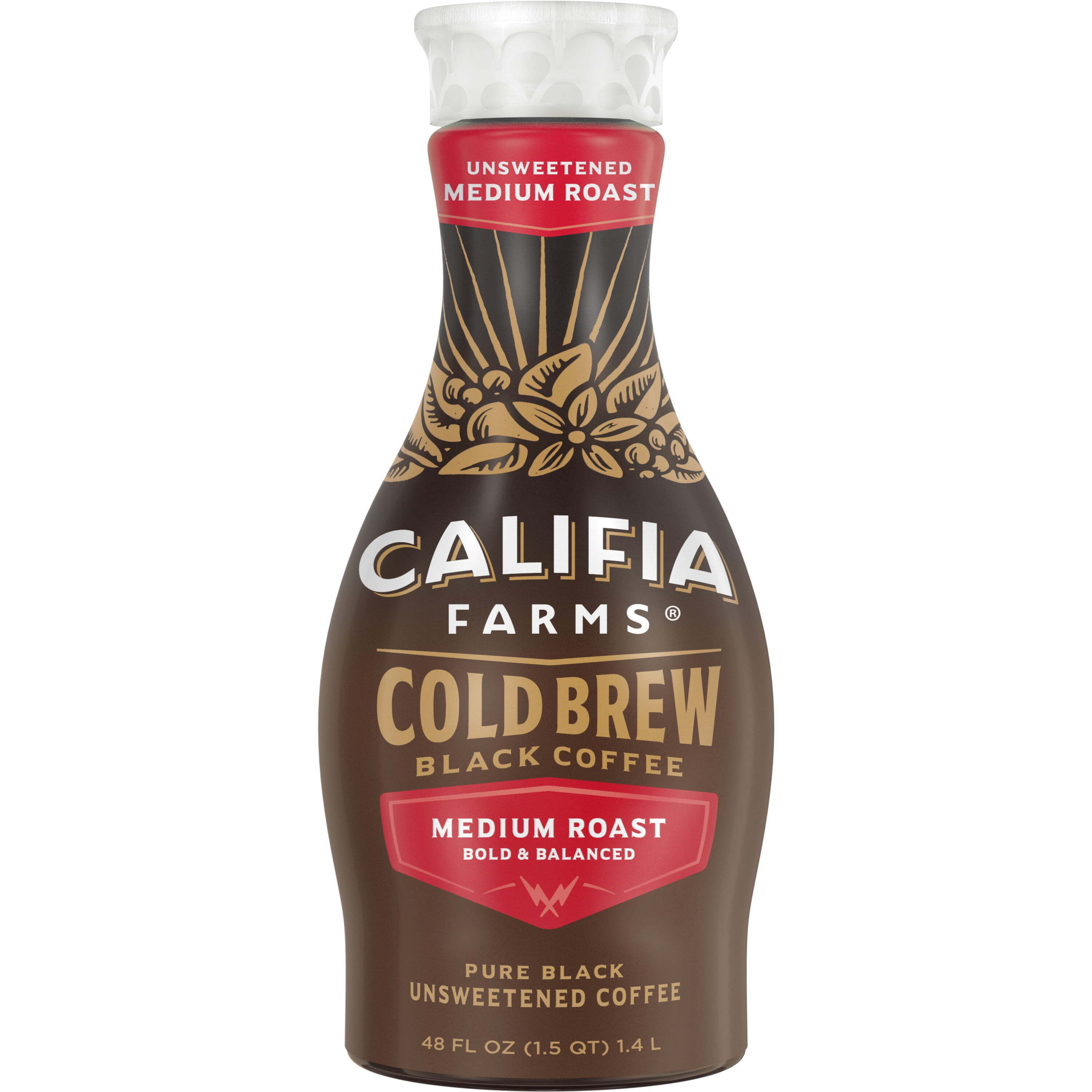 Кофе холодного заваривания Califia Farms Pure Black средней обжарки, 48 жидких унций