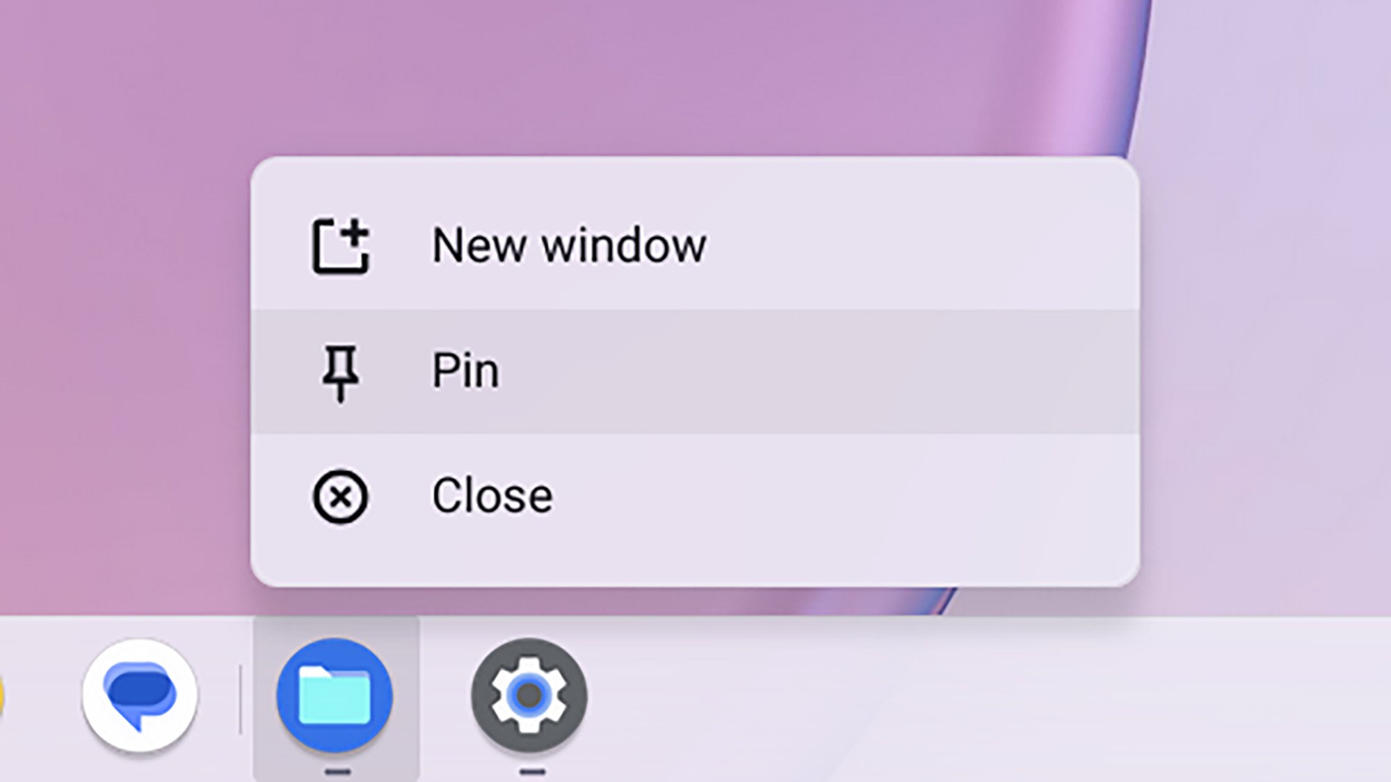 Приложение ChromeOS pinning