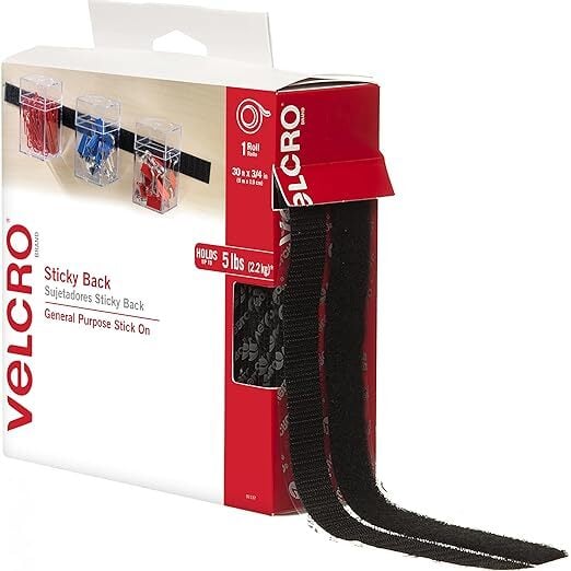 Бренд VELCRO – 30-футовые липкие застежки на крючках и петлях сзади – Перманентная клейкая лента Peel and Stick