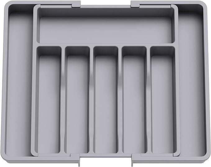 Lifewit Silverware Drawer Organizer, Expandable Appartement Tray for Kitchen