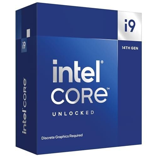 Intel® Core™ i9-14900KF Новый процессор для игровых настольных компьютеров, 24 ядра (8 P-ядер + 16 электронных ядер) — разблокировано