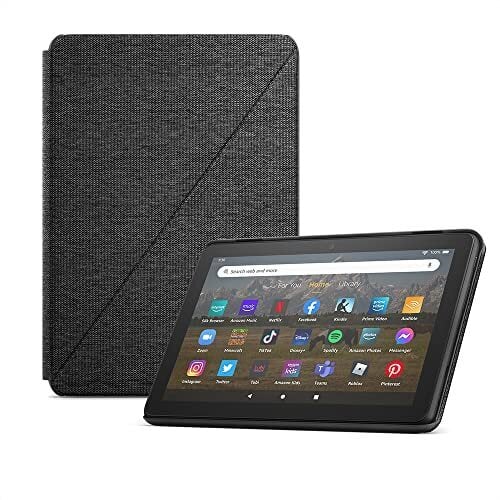 Планшет Amazon Fire HD 8 (64 ГБ, черный, с поддержкой рекламы) + чехол Amazon Standing Case (черный)