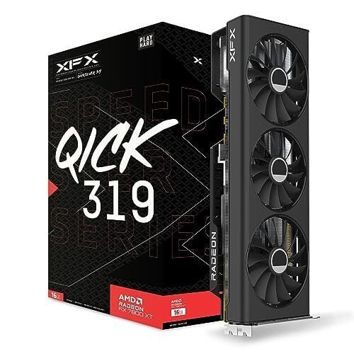 XFX Speedster QICK319 RX 7800 XT CORE Игровая видеокарта 16 ГБ GDDR6 HDMI 3xDP, AMD RDNA 3 RX-78TQICKF9