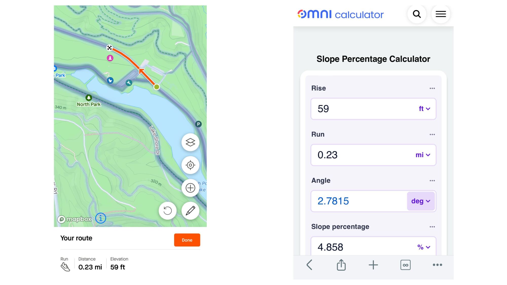 Скриншоты Strava и Rise Over Run