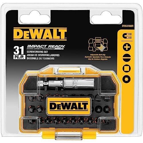 DEWALT DWAX100IR Набор прочных кейсов для отверток, очень маленький, 31 предмет