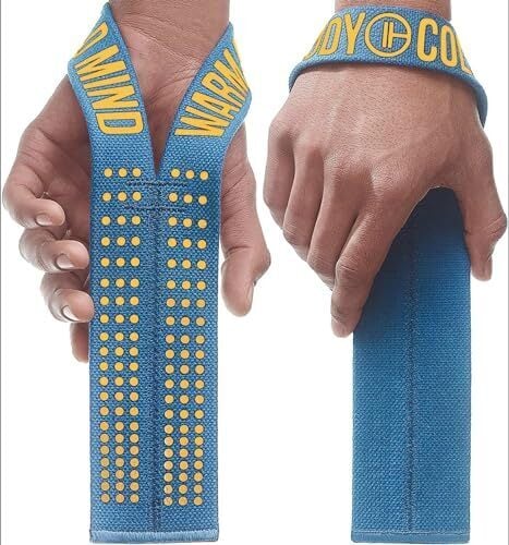 WARM BODY COLD MIND V1 Lifting Wrist Straps for Olympic Heavylifting - Номинальная нагрузка 660 фунтов - Бинты для рук для пауэрлифтинга, тяжелой атлетики, бодибилдинга, функциональных/перекрестных тренировок, становой тяги, штанги для спортзала, хлопок