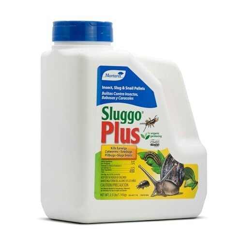 Monterey - Sluggo Plus - Убийца улиток и слизней, Плюс контролирует других насекомых, OMRI включено в список для органического садоводства - 2.4 фунты