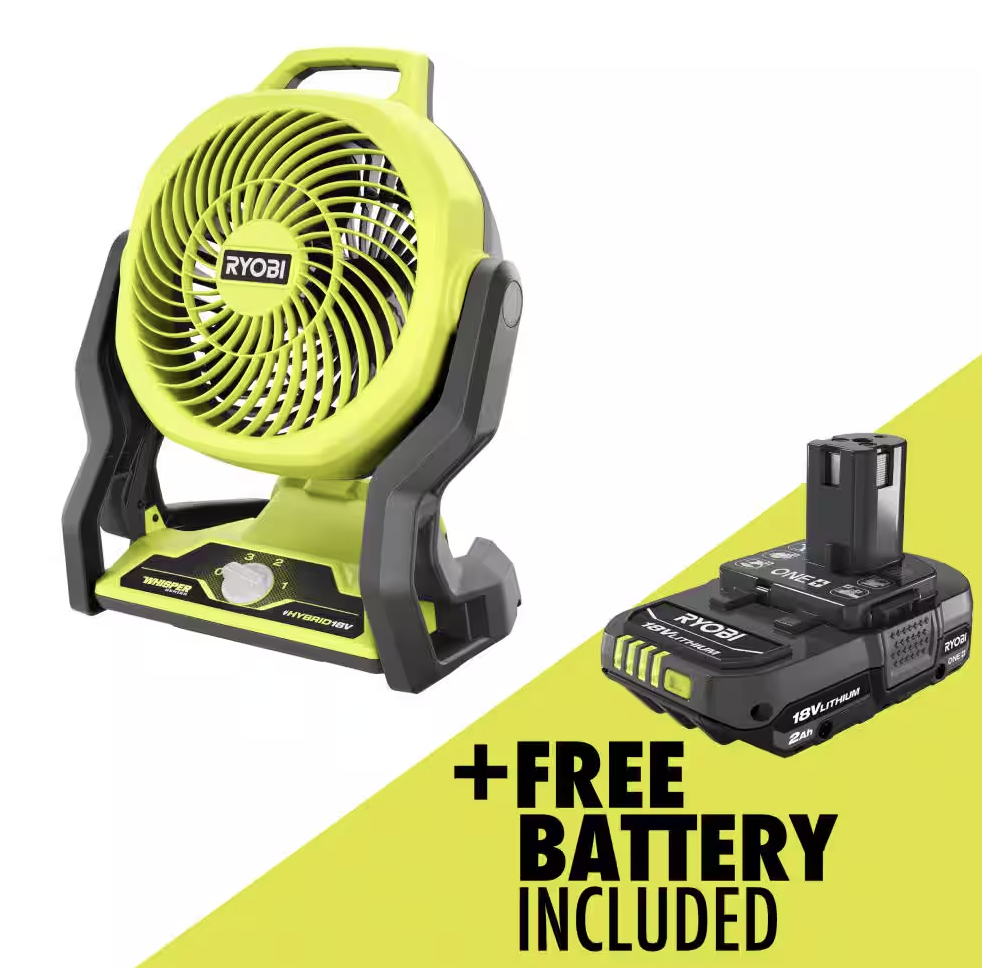 Ryobi 18-Volt Cordless Fan