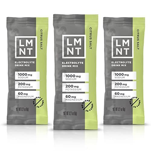 LMNT Zero-Sugar Electrolytes - Citrus Salt - Hydration Powder Packets | Никаких сомнительных ингредиентов | Подходит для кето и палеодиеты | 30 палочек