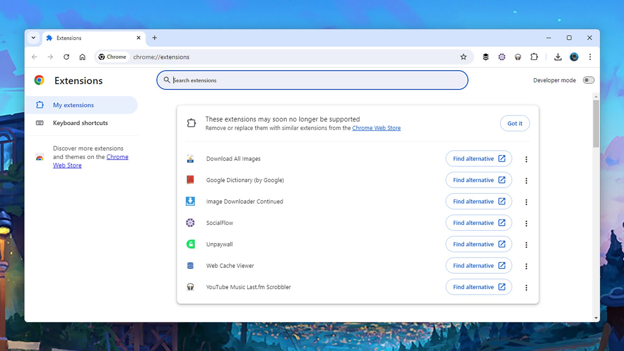 Расширения Chrome